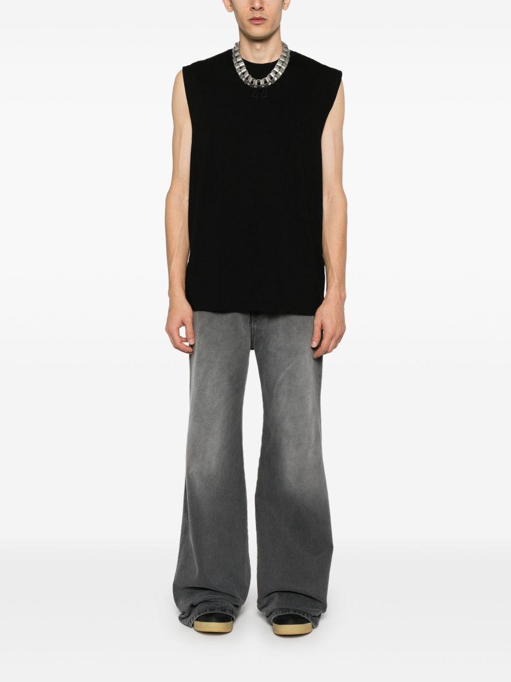 Classic Sleeveless Tee B0030580FA582 P396 BLACK WHITE 44 LABEL GROUP