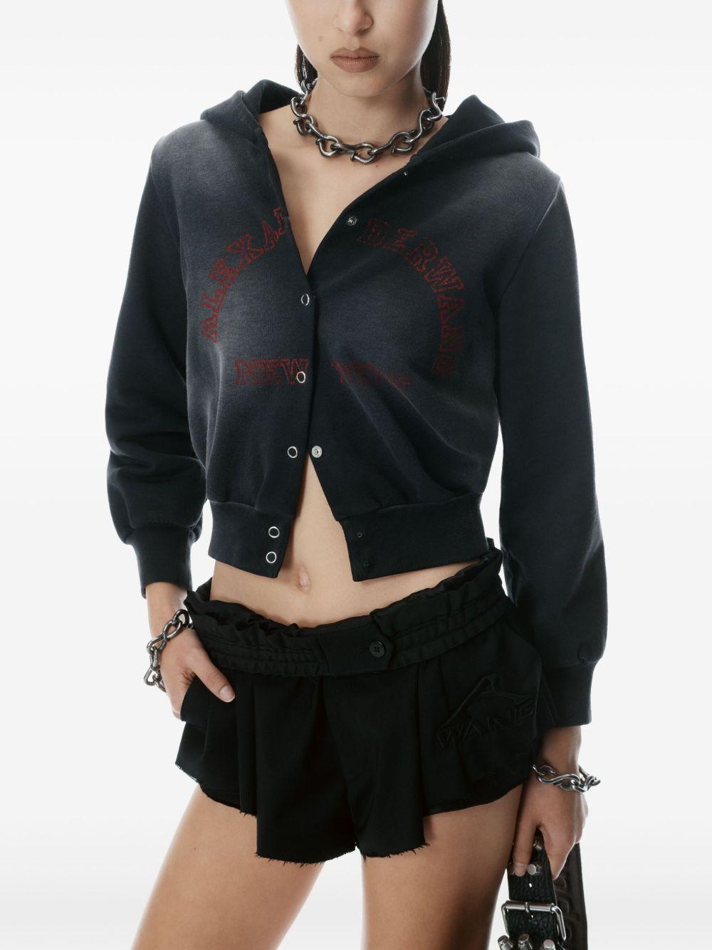 Shrunken cardigan 4CC2251554 16D SUNFADE BLACK ALEXANDER WANG