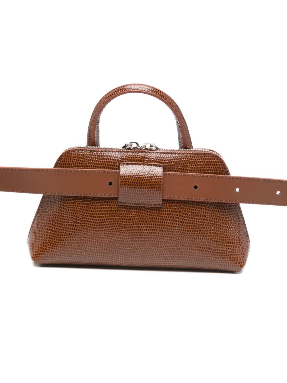 Marsupio Lizard Print Duffle COPBE17F6085 BROWN COPERNI