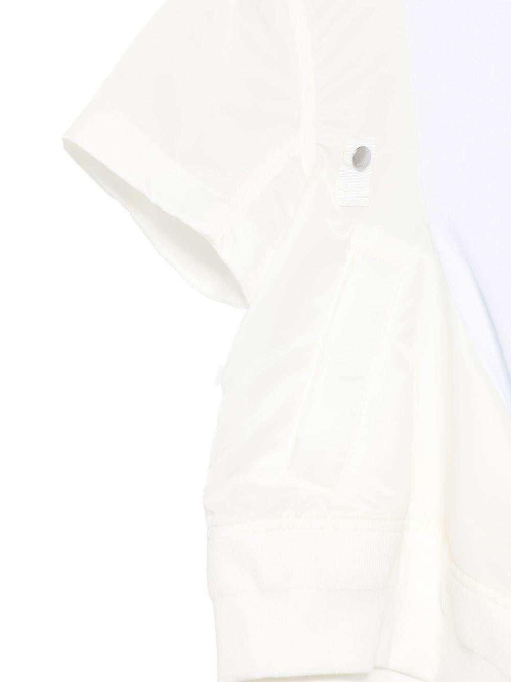 Nylon And Cotton Twill t-shirt 2507998 101 WHITE SACAI