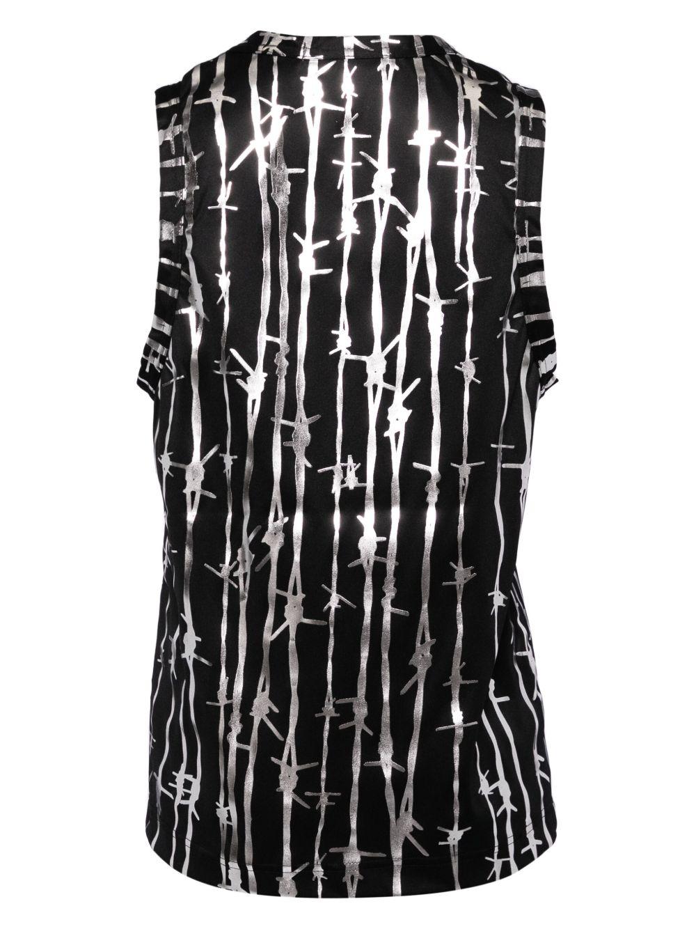 GNT023W24 1 BLACK SILVER COMME DES GARCONS