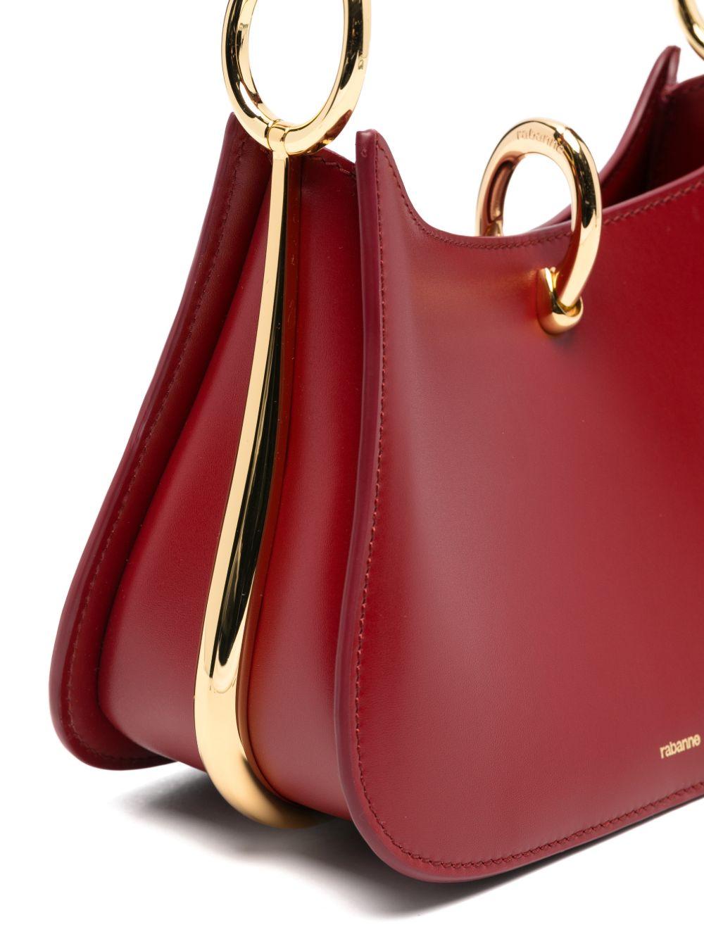 Small Ring Leather Bag 25HSS0550CLF267 M027 CHERRY RABANNE