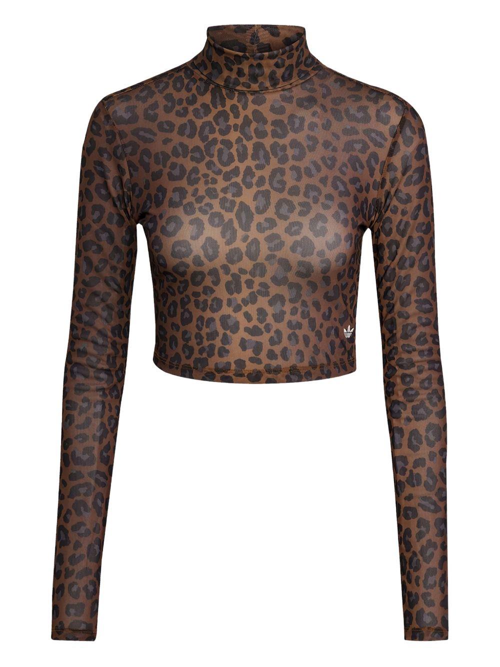Leopard Long Sleeve Top JW2772 ANIMALIER ADIDAS ORIGINALS
