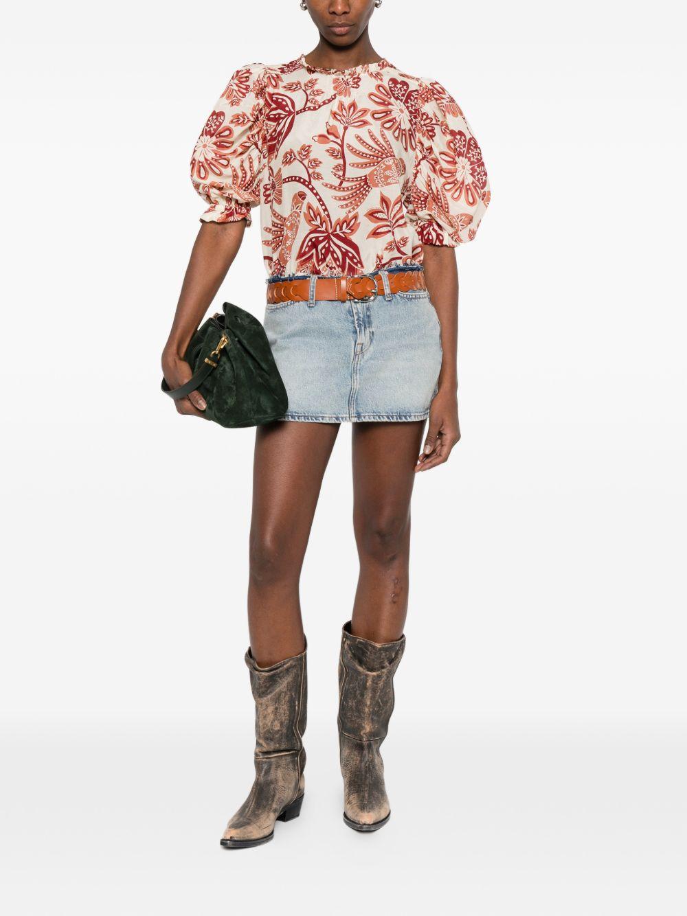 Blusa Con Motivo Floreale 344000 26040 FLOWERFUL FARM RIO