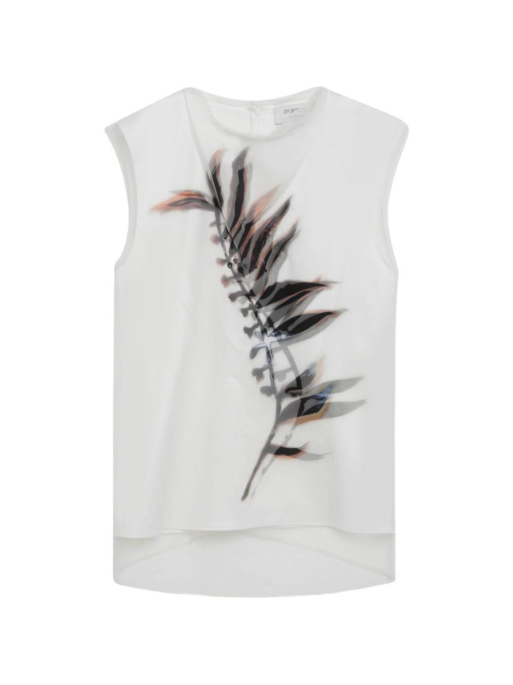 Top In Tulle Invisibile SPSGENERO 004 OFF WHITE SPORTMAX