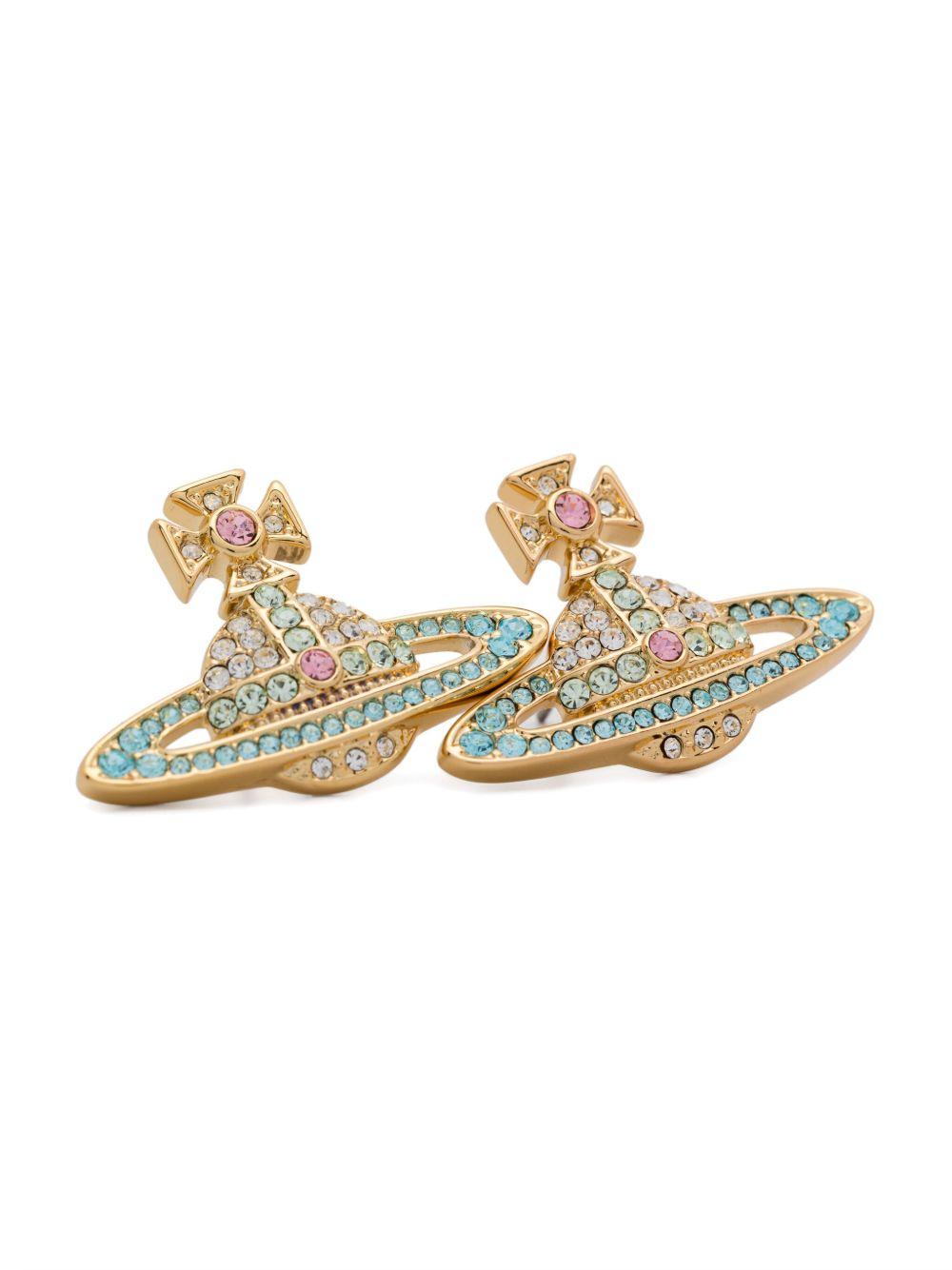 Kika Earrings 6201006902R770 GOLD CRYSTAL ACQUAMARINE VIVIENNE WESTWOOD