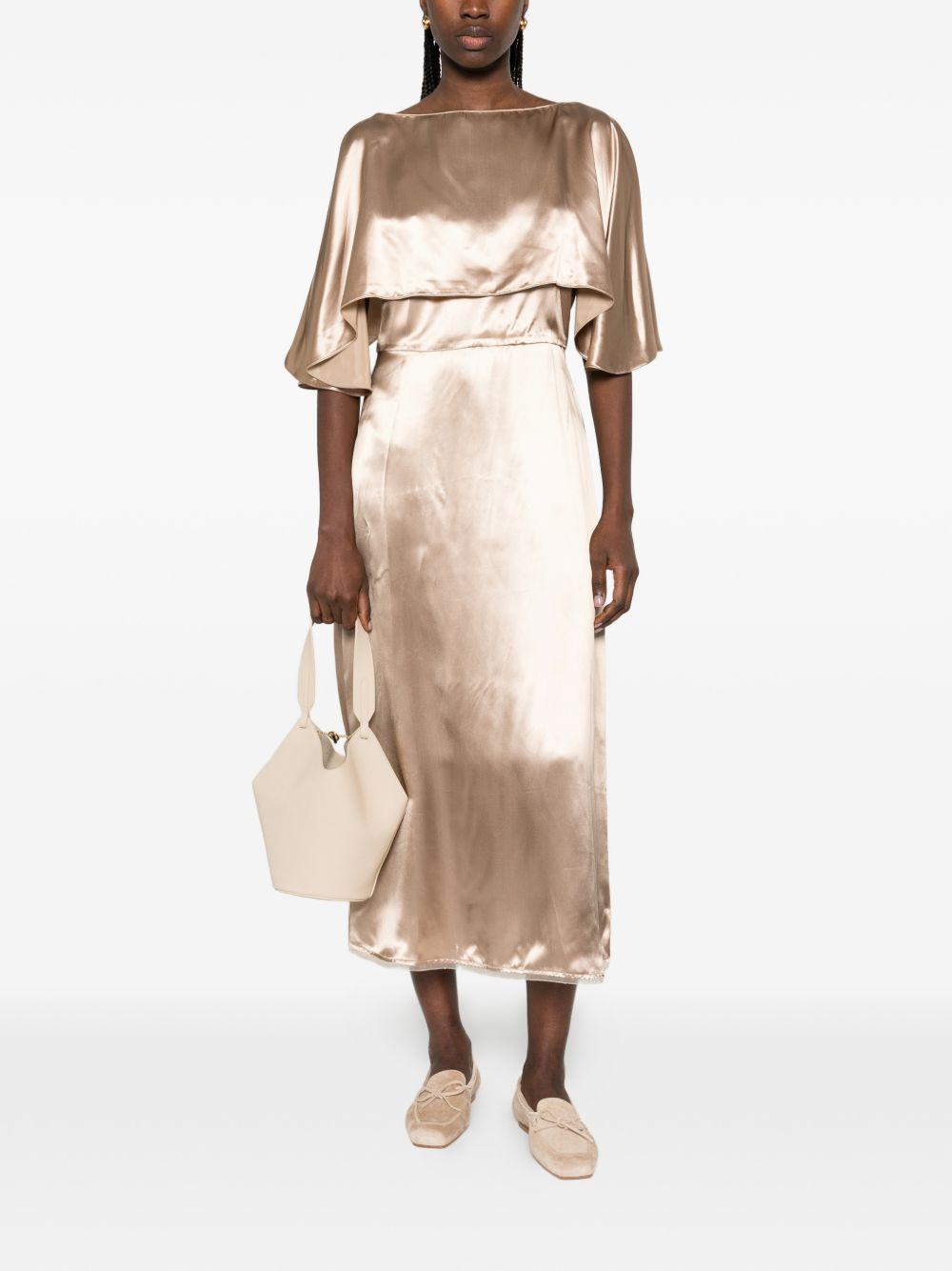 Abito lingerie in satin ABD266F174L909 ACERO FABIANA FILIPPI