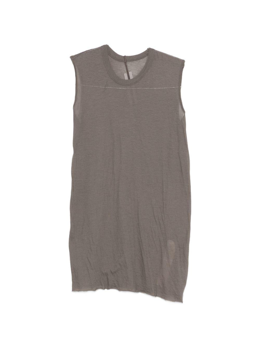 Basic Sleeveless T RU01F2151UC 34 DUST RICK OWENS