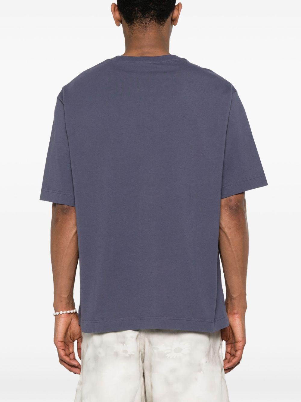 T-shirt con stampa Chillax OM00108KJ0008 FIG 0120 MAISON KITSUNE