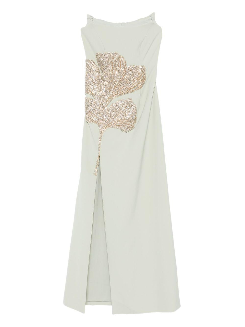 Faranna Crepe Strapless Gown PF2528 DISTY MINT COSTARELLOS