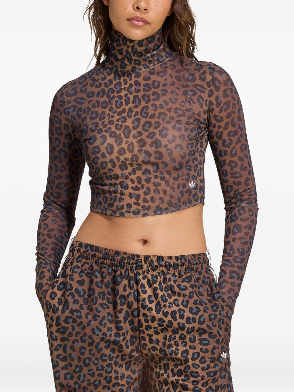 Leopard Long Sleeve Top JW2772 ANIMALIER ADIDAS ORIGINALS