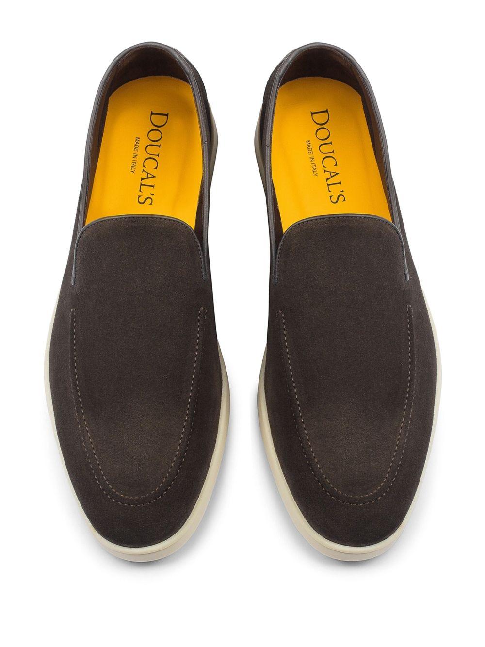 Mocassino barca in suede DU3413NWMAUY009GM23 VISONE DOUCAL`S