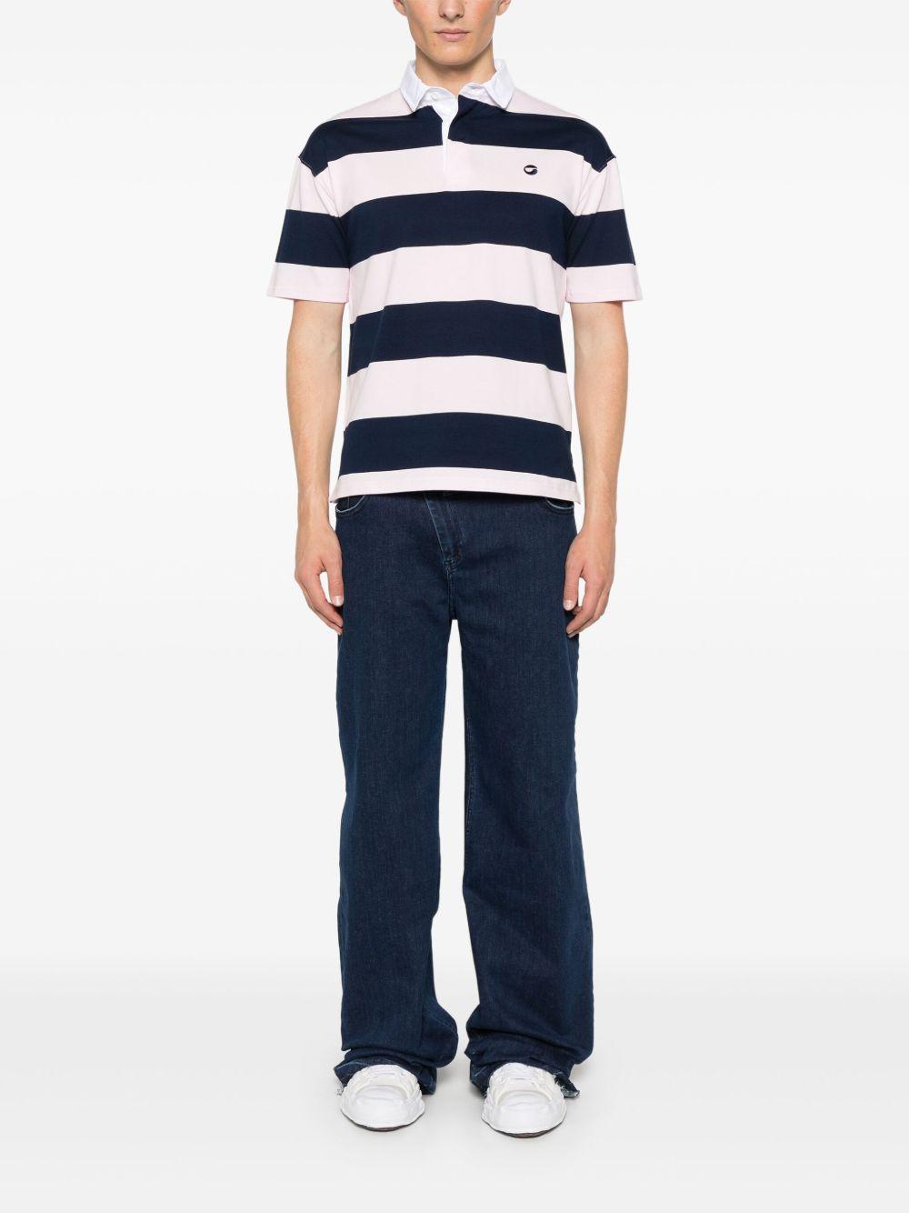 Striped Polo Top COPJS117F5026 PINK BLUE COPERNI