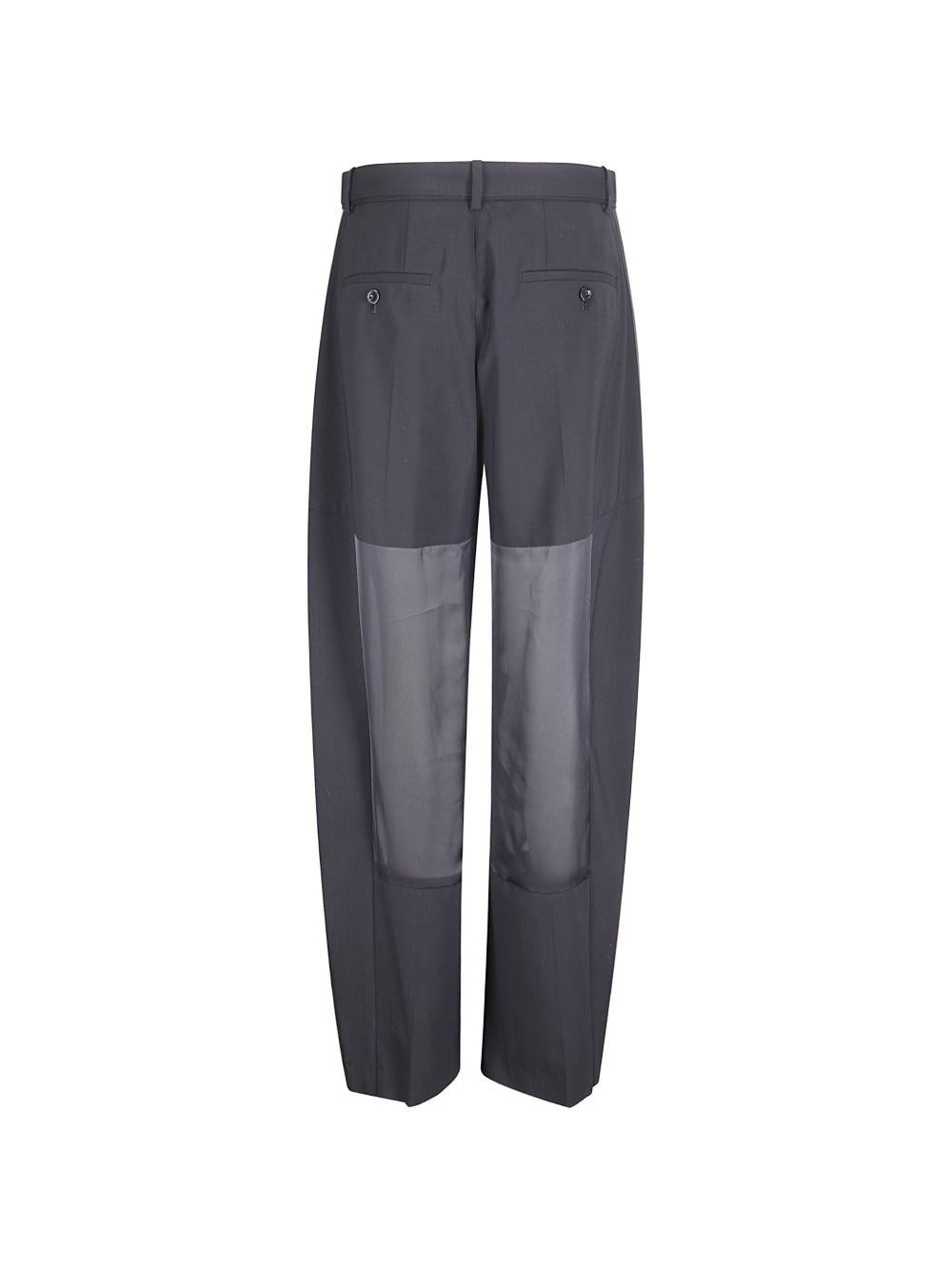 Pantaloni a gamba larga con cintura 2608431 001 BLACK SACAI