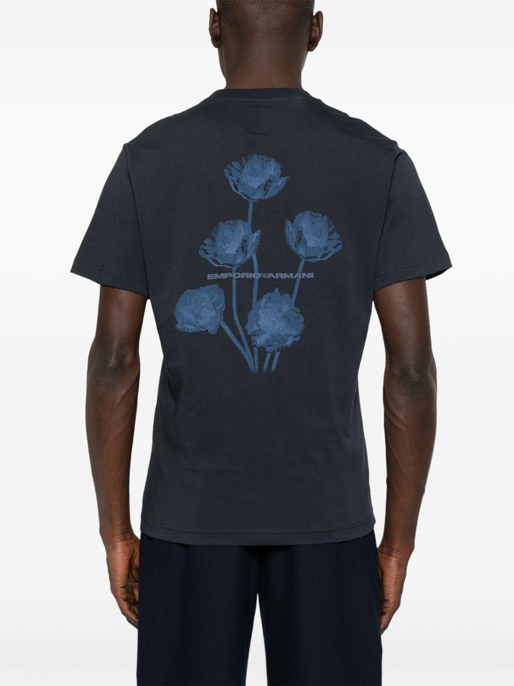 T-shirt a fiori EM001717AF14836 FB226 EMPORIO ARMANI SUSTAINABLE