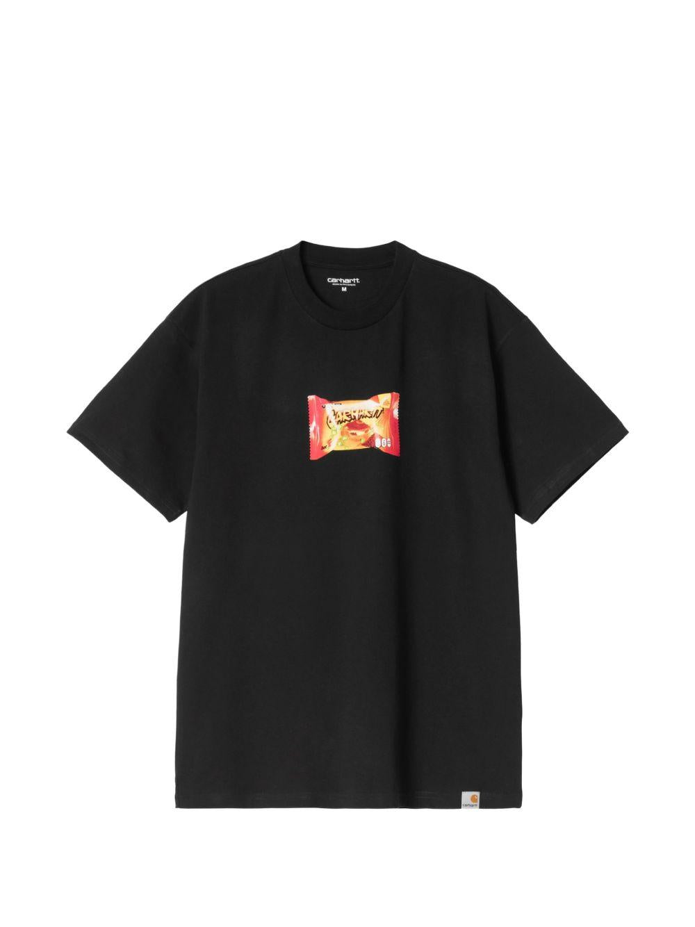 Maglietta Road Side Snack I036880 89XX BLACK CARHARTT WIP