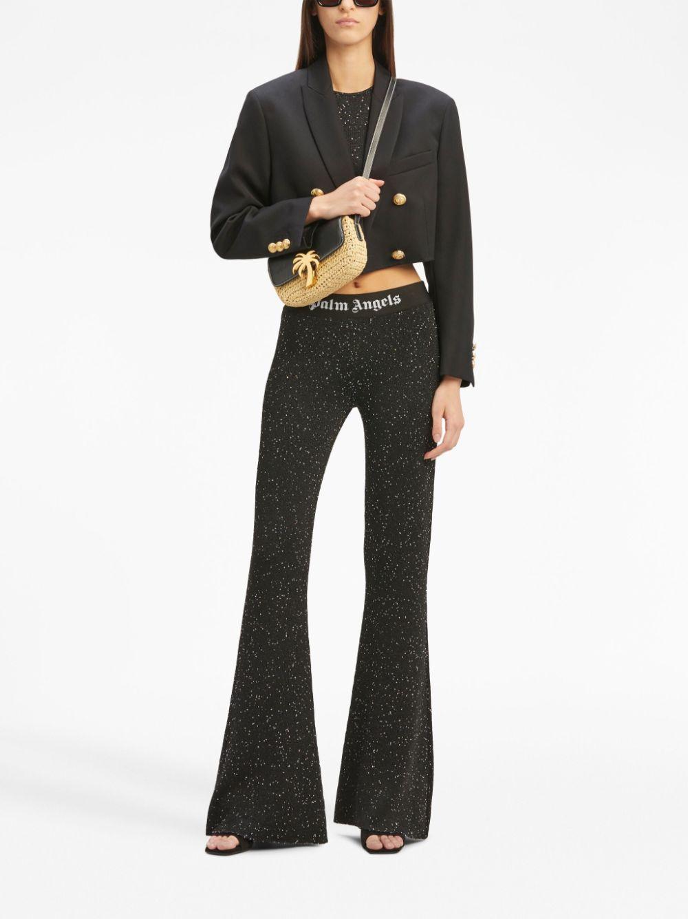 PWEN032E23FAB001 1076 BLACK GOLD PALM ANGELS