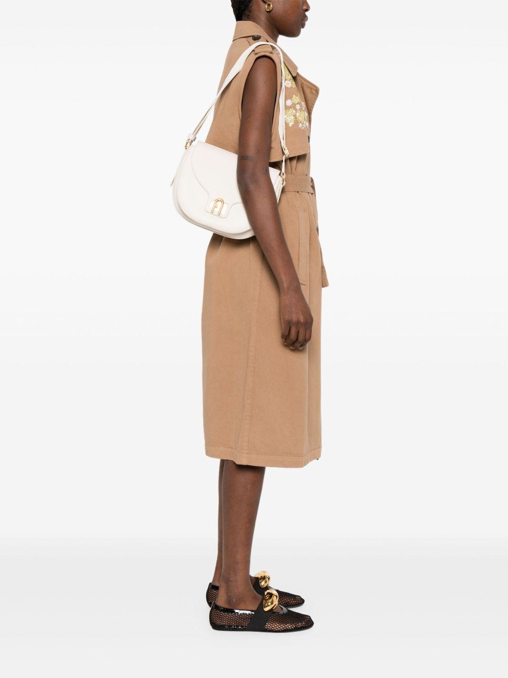 Borsa a spalla con placca logo WB01605 - BX0356 3762S PANNA FURLA