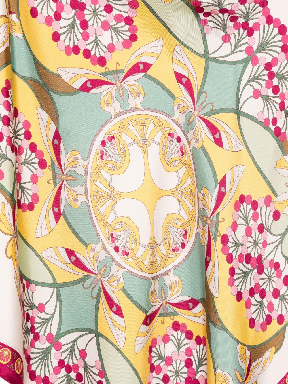 Full-On Foulard SCA0096SIL029FLO08 PI03 FLORETTE PLACEE LA DOUBLEJ