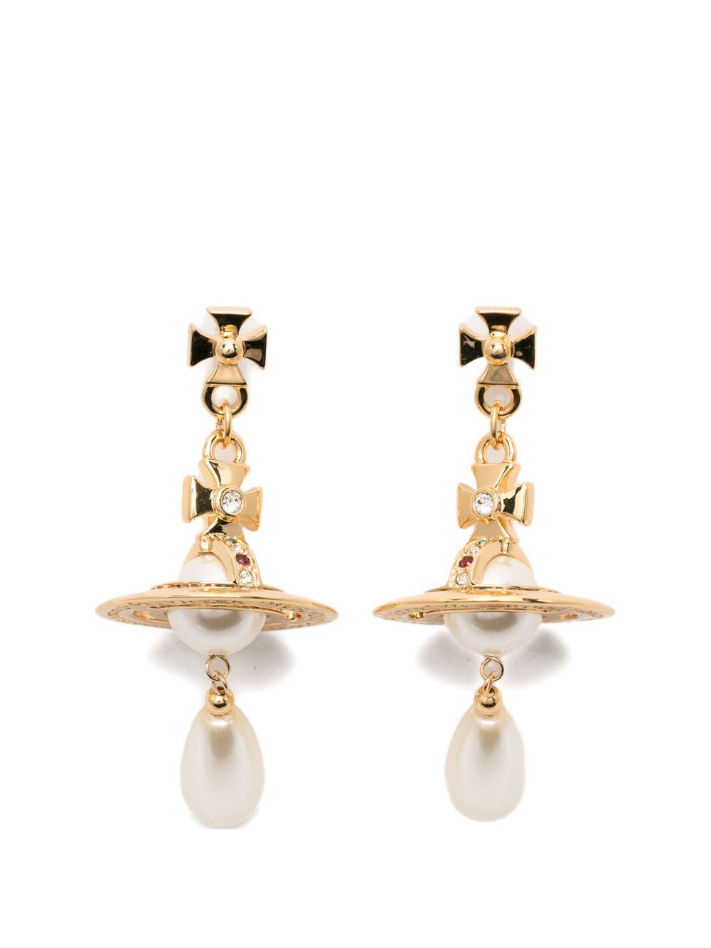 Pearl Drop Earrings 6202003402R118CNGOLD PEARL GOLD PEARL VIVIENNE WESTWOOD