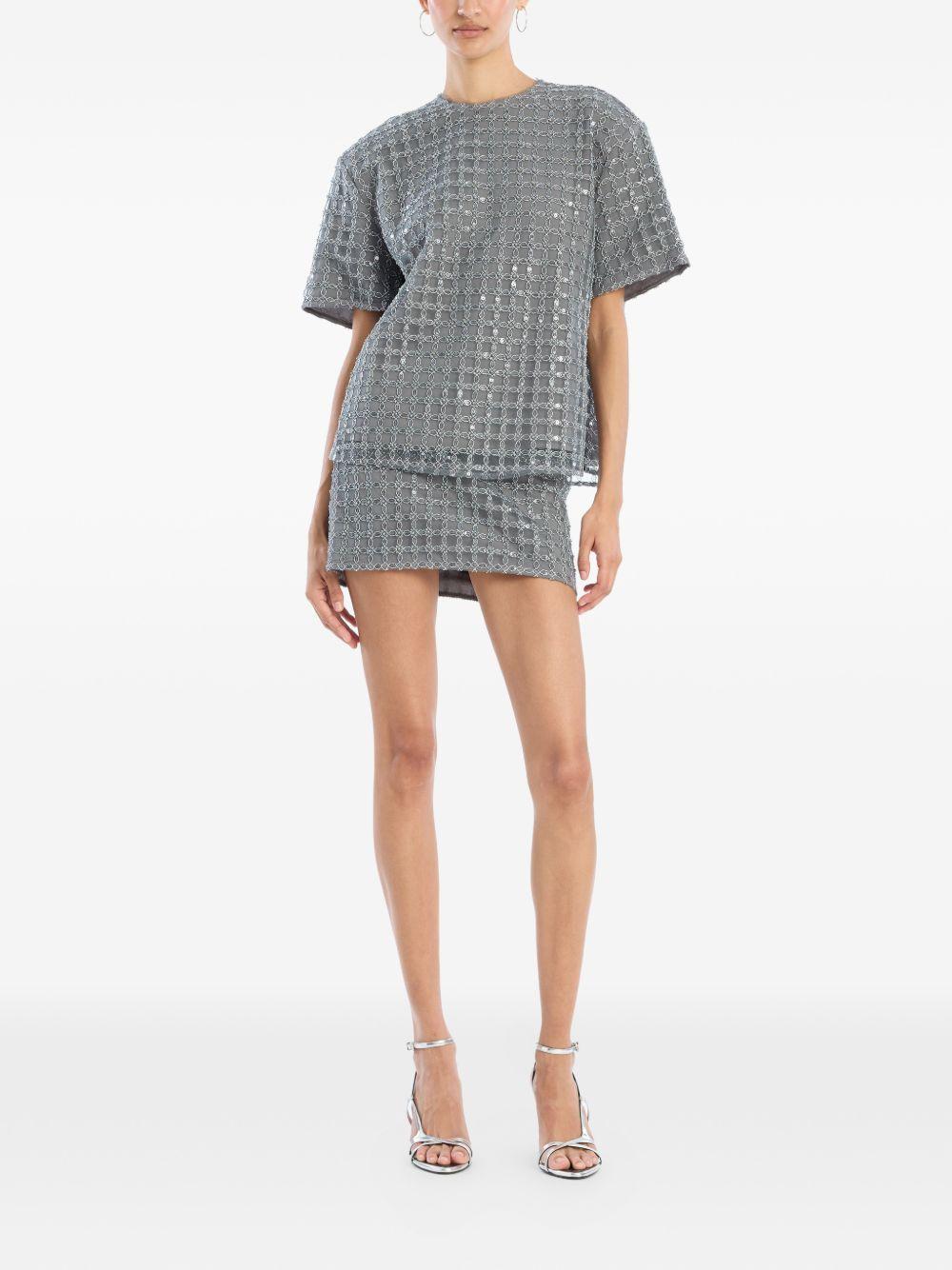 Beaded Oversized Top Grey 115155516 516 CASTOR GRAY ROTATE