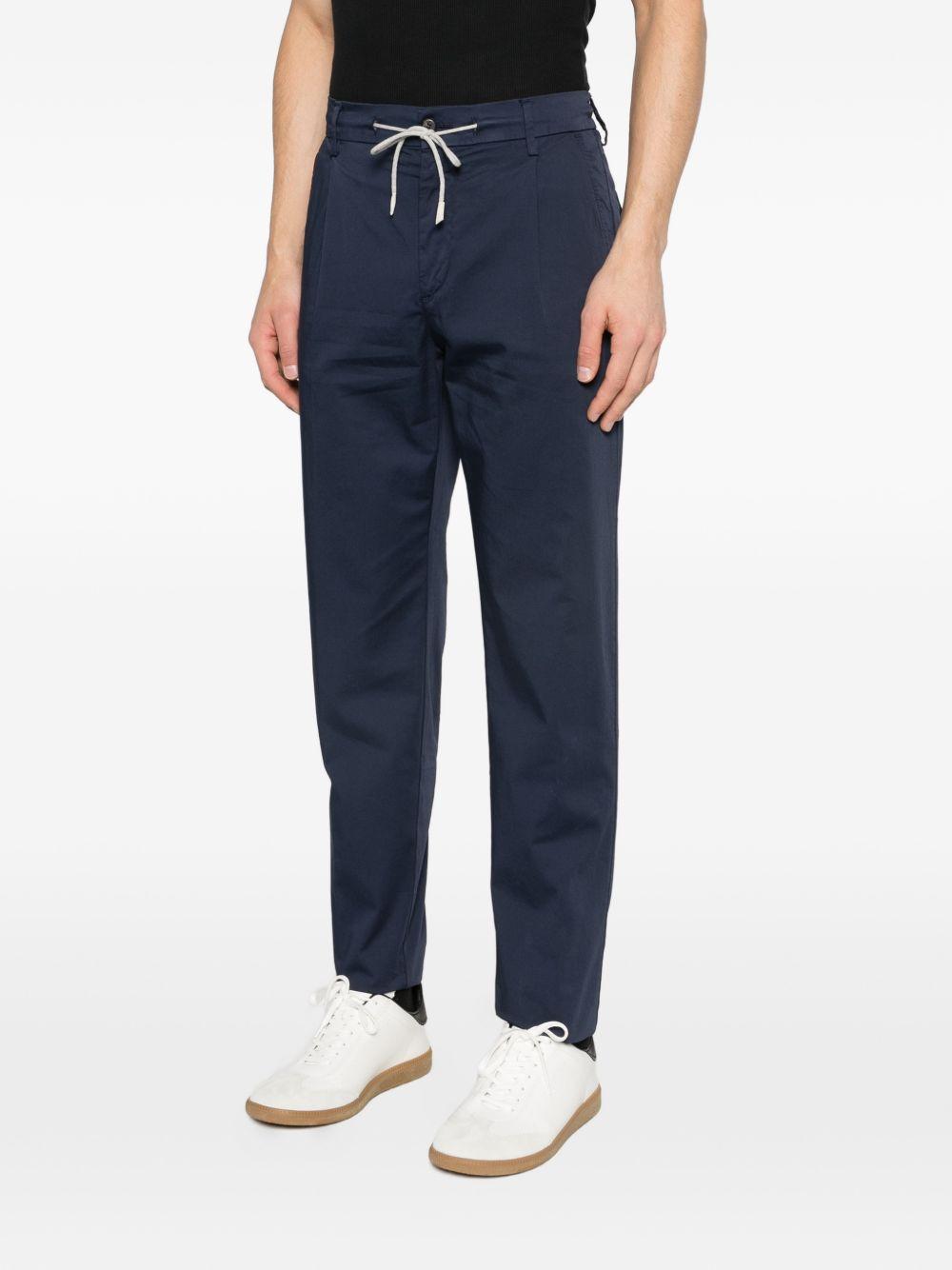 Jogger in cotone stretch tinto in capo M75PANG03TET0K007 11N BLUE ELEVENTY
