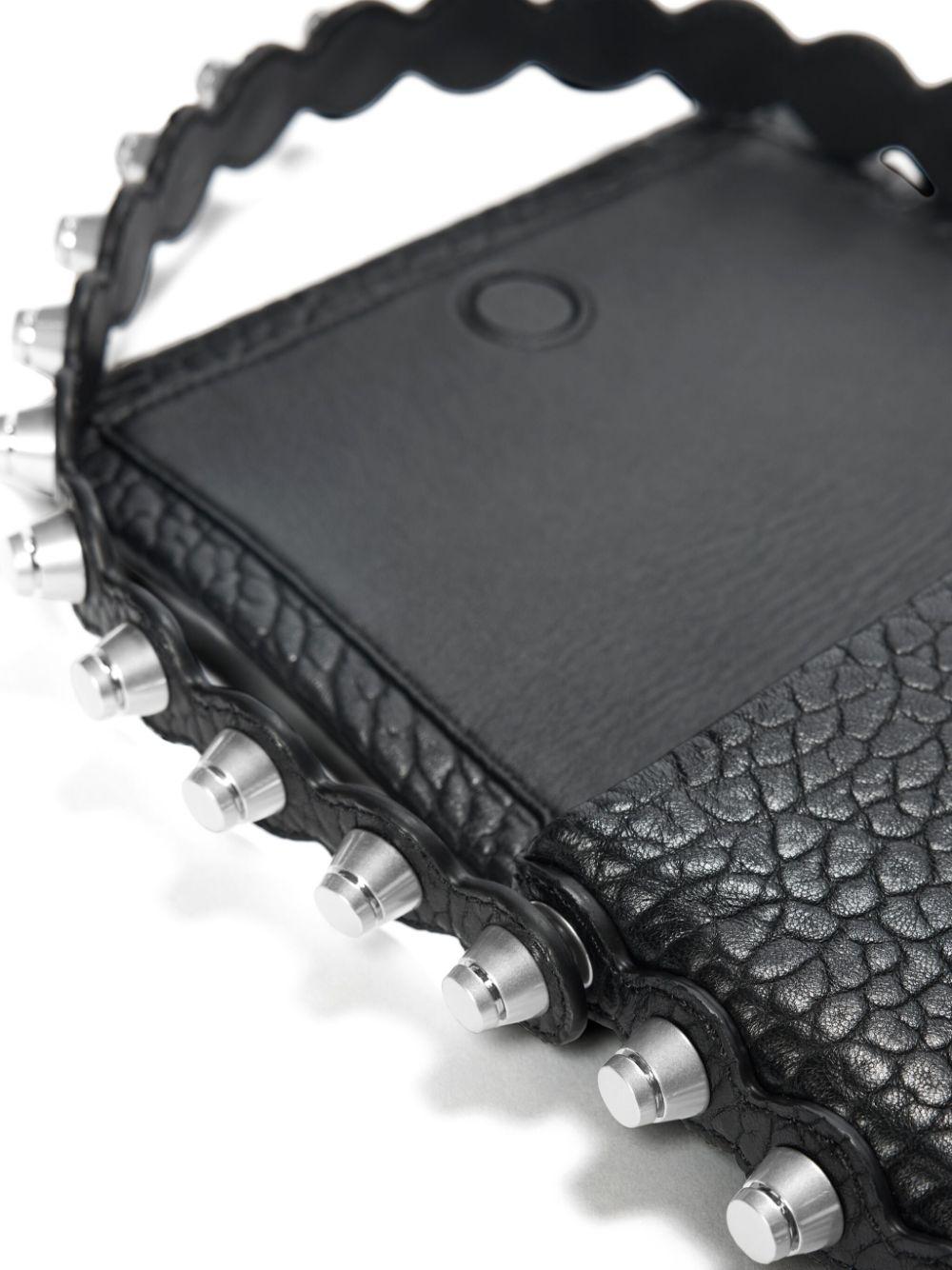 Portafoglio Roz in pelle con tracolla 20125X40L 001 BLACK ALEXANDER WANG