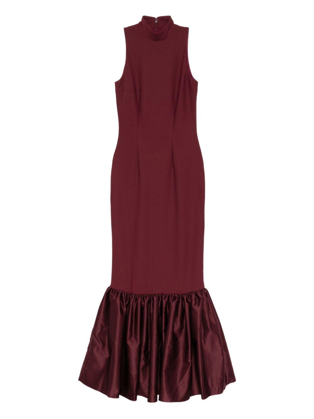 Fitted Maxi Dress Burgundy 1148532734 2734 ZINFANDEL ROTATE