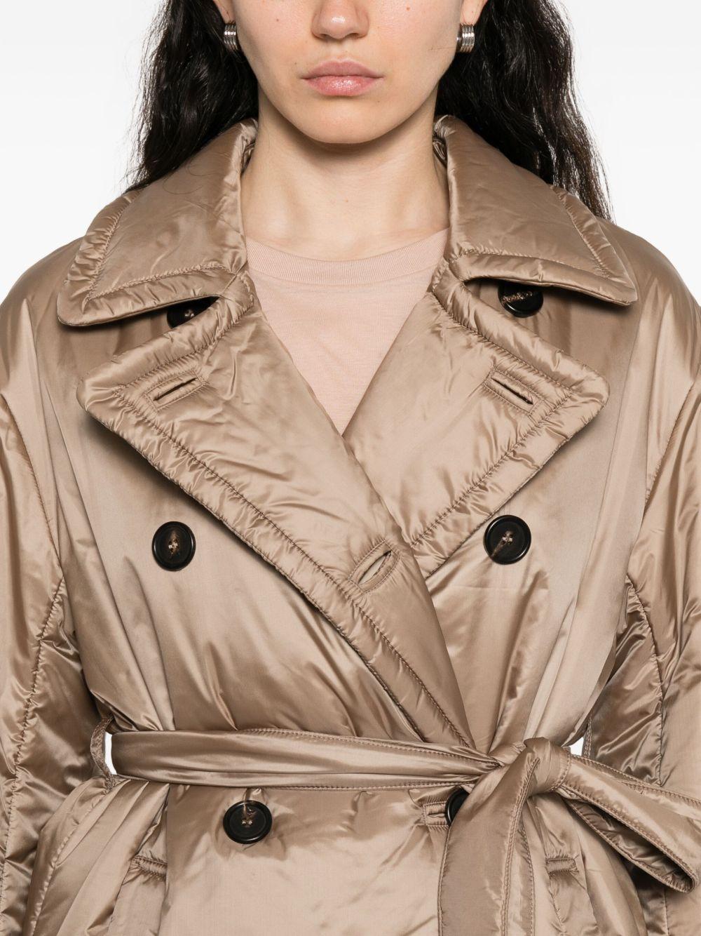 Trench corto imbottito in tela antigoccia - Honey CALLAMM10025 023 HONEY MAX MARA THE CUBE