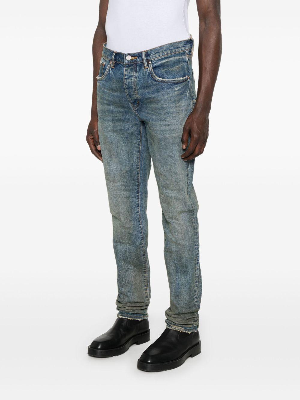 Jeans Cracked Bronze P001SYCB225 DK INDIGO PURPLE BRAND