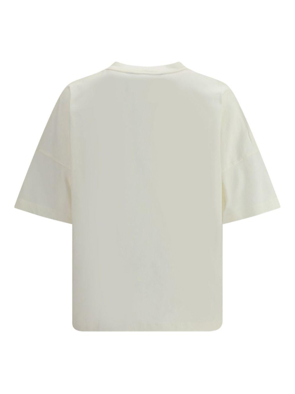 Bear Over T-Shirt PMAA10BS26JER004 0360 OFF WHITE BROWN PALM ANGELS
