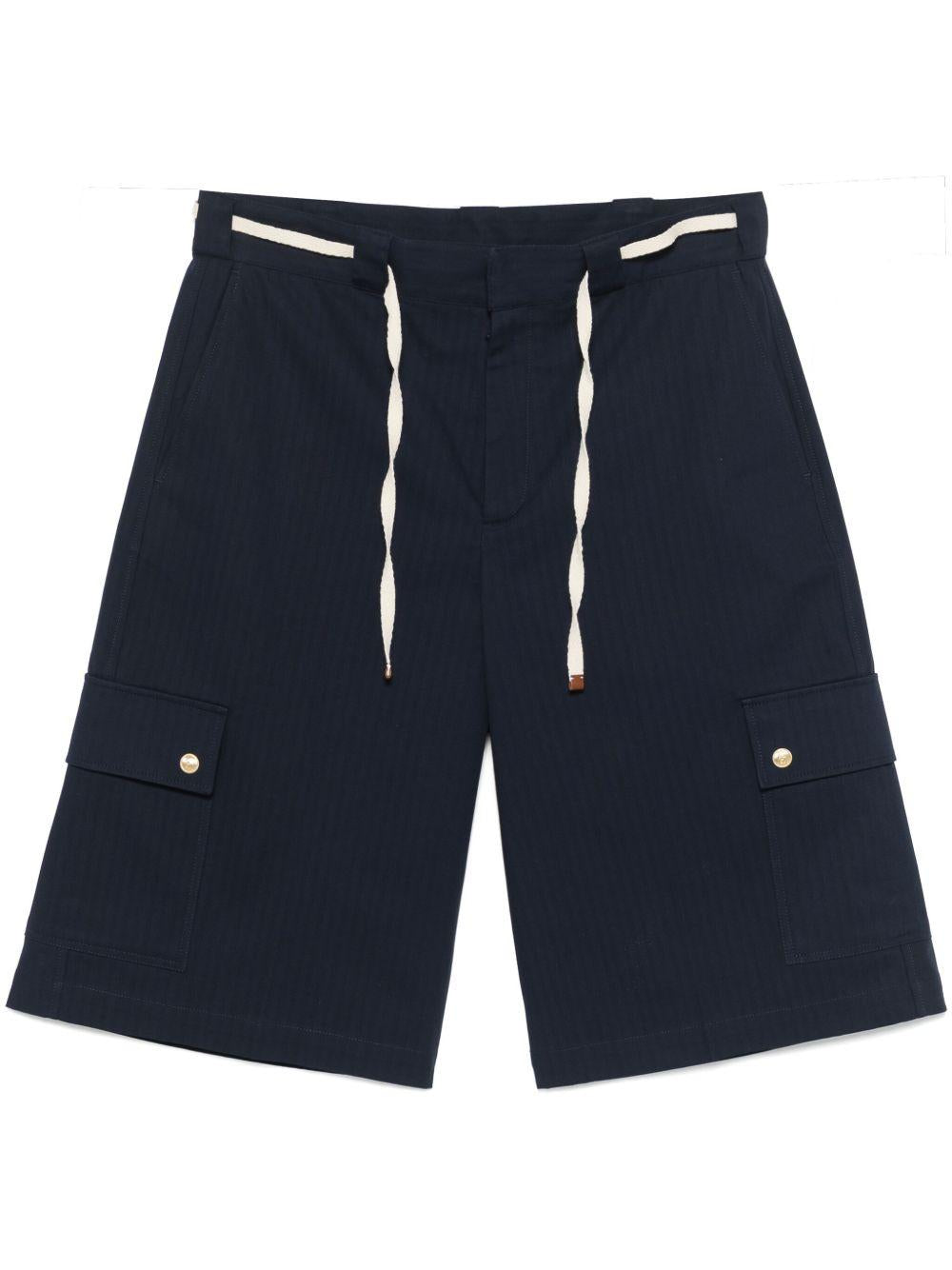 Le Short Workwear Chevron GBS155CO106 NAVY DROLE DE MONSIEUR