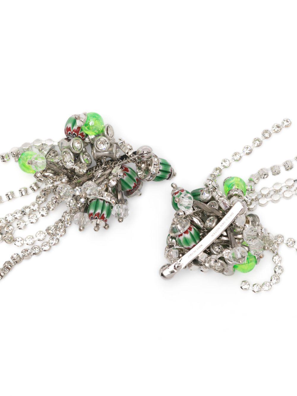 Embellished Pin Earrings EARW2611310 604 GREEN DRIES VAN NOTEN