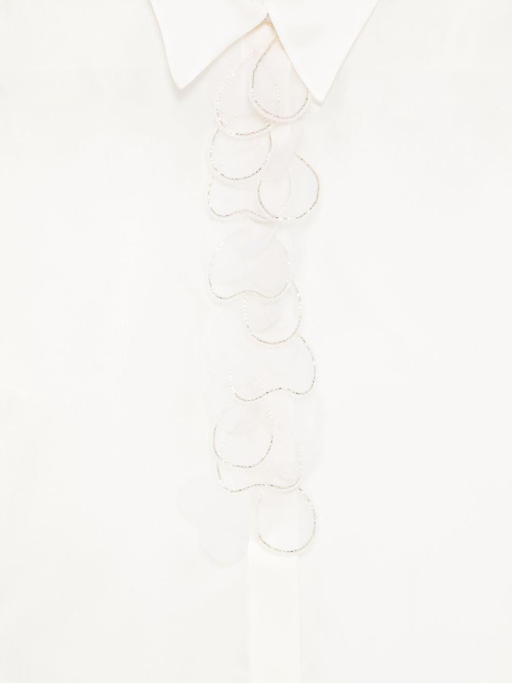 Camicia In Organza Di Pura Seta MSEAGI 005 BIANCO SETA MAX MARA STUDIO