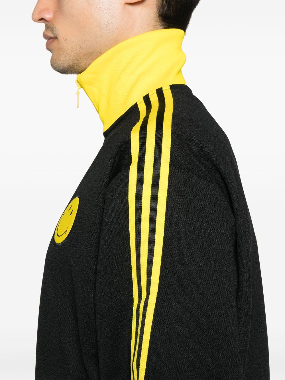 Smiley Loose Track Top JD2736 BLACK YELLOW ADIDAS ORIGINALS