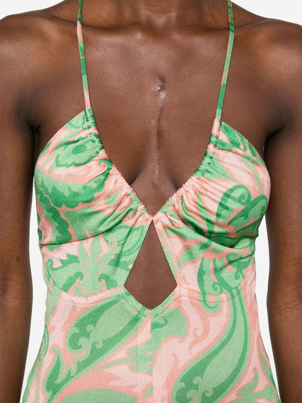 Abito lungo con stampa barocca WRHA028899IA439 X0876 ETRO