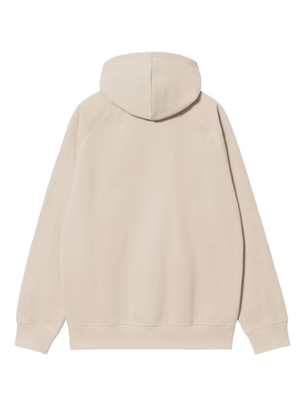 Felpa con Cappuccio Hooded Chase Sweatshirt I033661 38AXX FLEUR DE SEL GOLD CARHARTT WIP