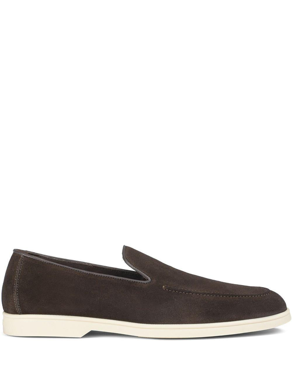 Mocassino barca in suede DU3413NWMAUY009GM23 VISONE DOUCAL`S