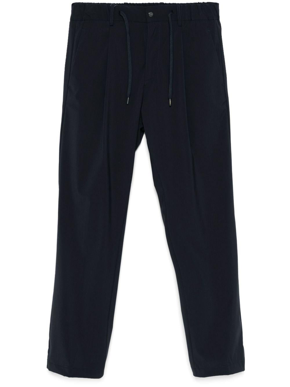 Pantaloni con piega PT000098U12682 9200 BLUE HERNO