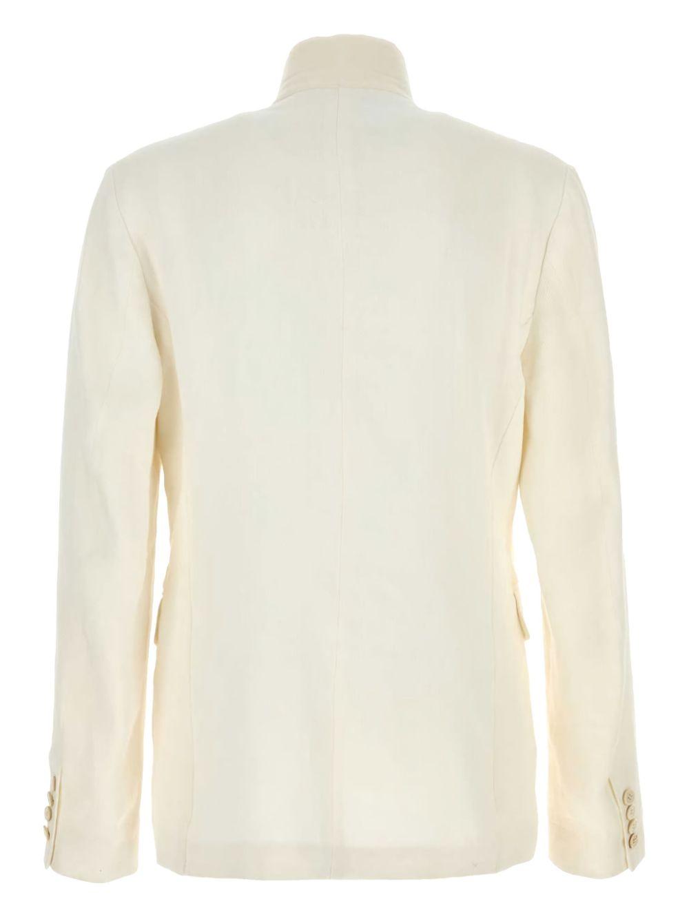 Giacca Bates in lino bianco 2510204371537 1 WHITE DRIES VAN NOTEN