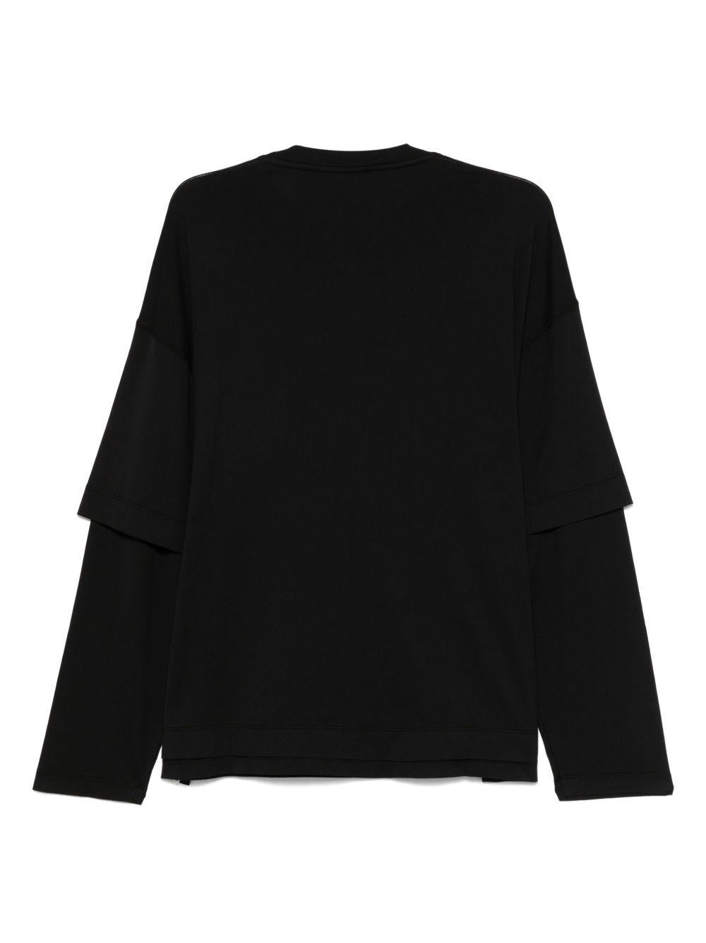 T-shirt a maniche lunghe RB51201 09 NERO ROBERTO COLLINA