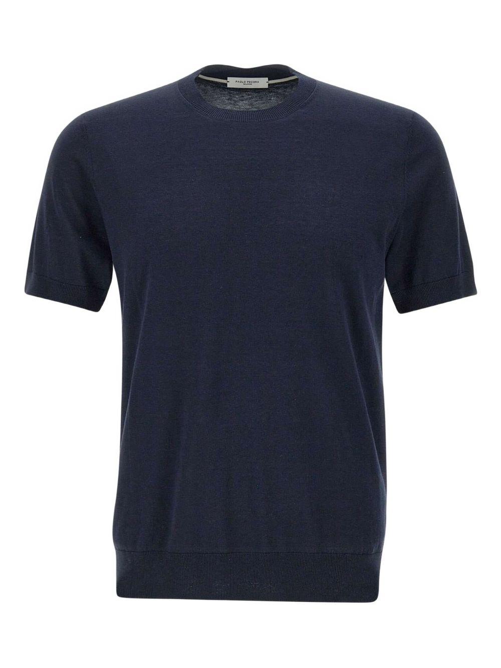 T-shirt in maglia di seta e cotone A010F200 6685 PAOLO PECORA