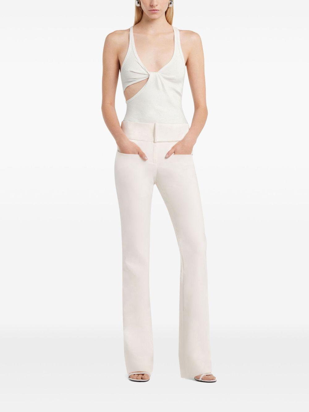 Twist 90's Rib Tank Top 225JDE134JS0194 0001 HERITAGE WHITE COURREGES