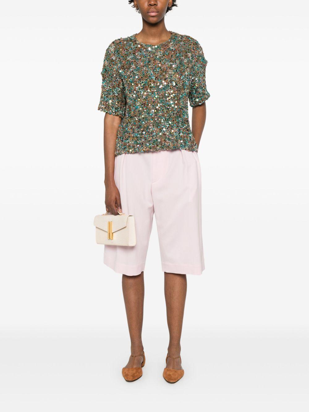 T-shirt con paillettes B46021 24 LAGUNA ROBERTO COLLINA