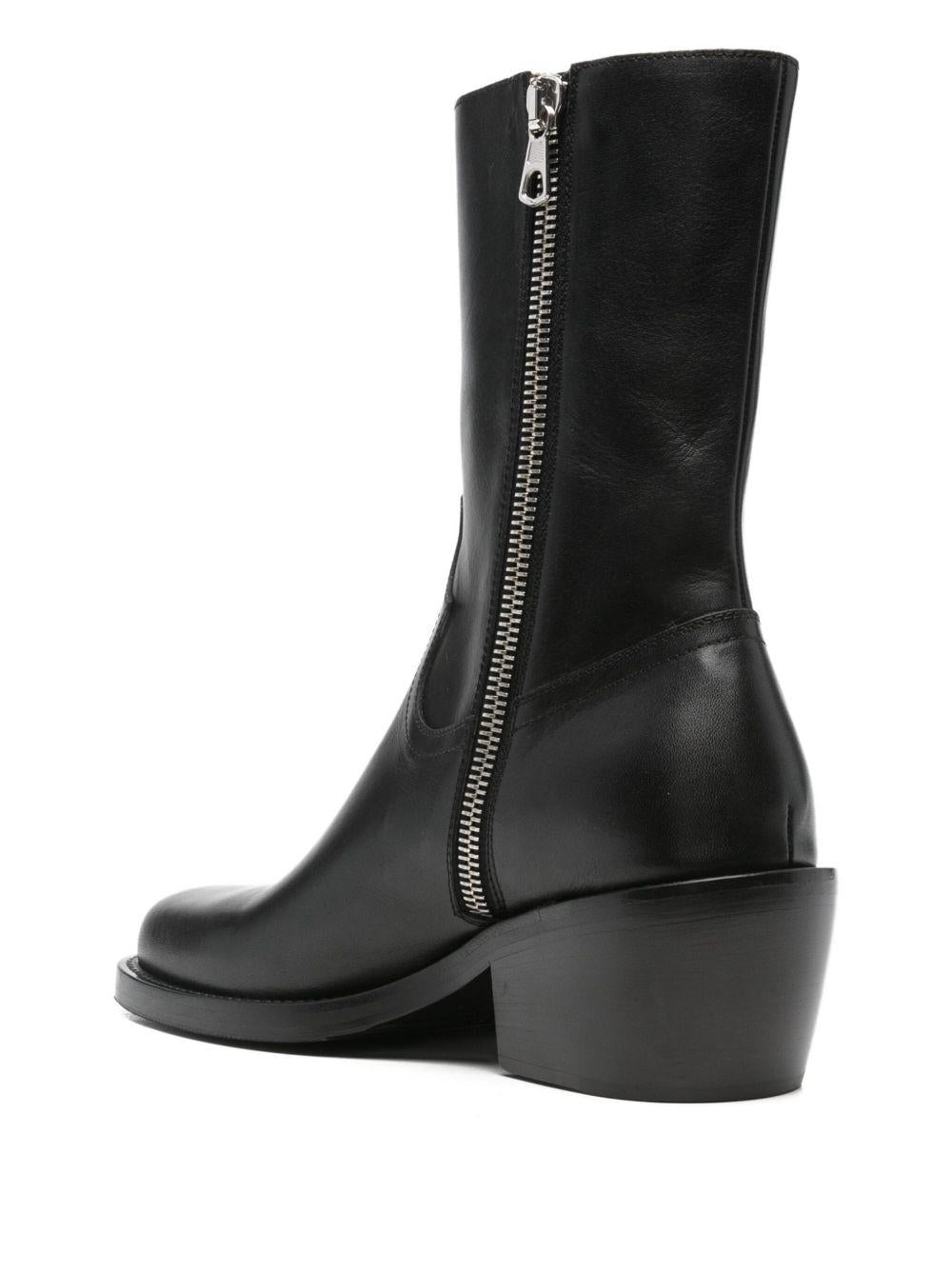 Black Zip Boots MS252753 900 BLACK DRIES VAN NOTEN