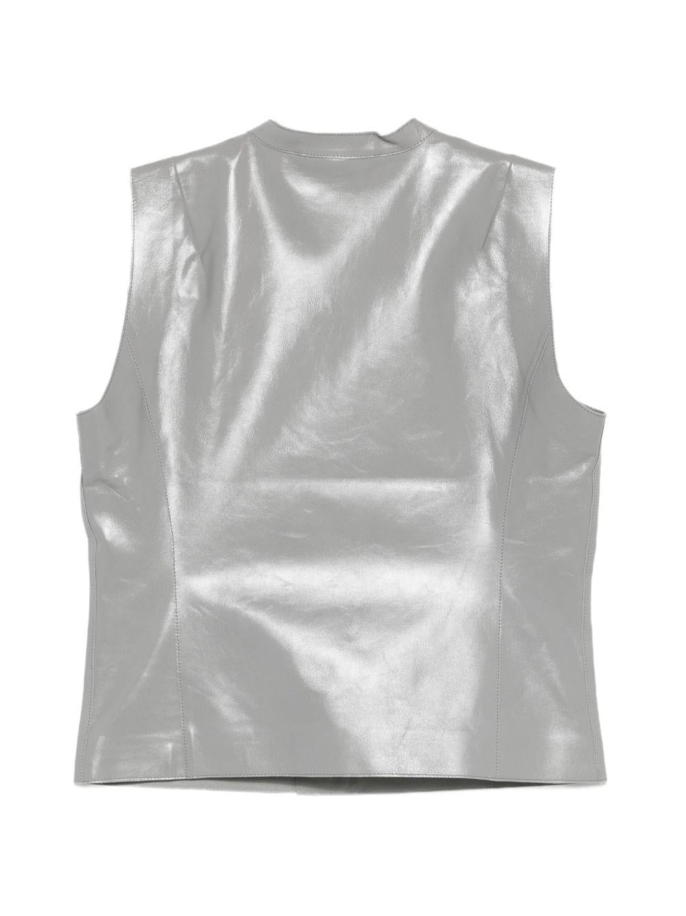 Biker N°6 SM in Vitellino Lucido SS26N6SM VITELLINO GRIGIO SAPIO