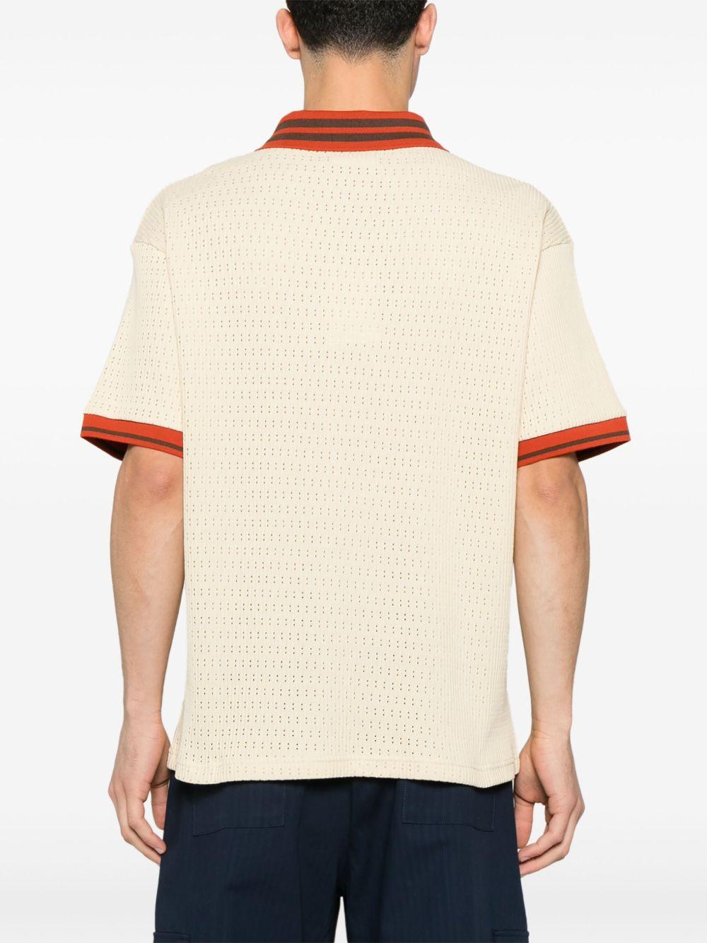 Le Polo Ajouré GPL143CO193 LIGHT BEIGE DROLE DE MONSIEUR