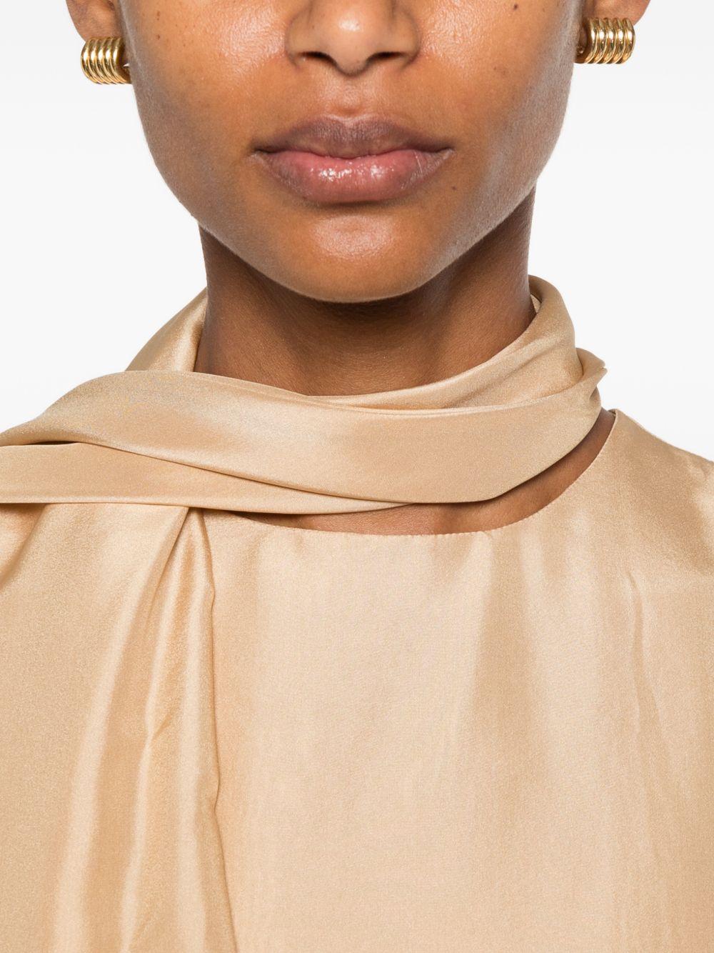 Top in seta A08070116 0081 BEIGE ALBERTA FERRETTI