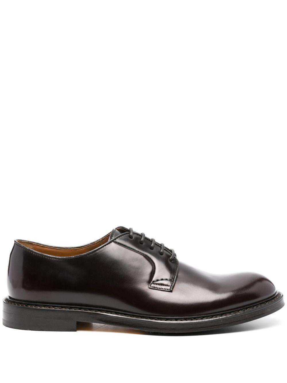 Stringata in pelle burgundy DU1385SIEWUF007TL01 BURGUNDY DOUCAL`S