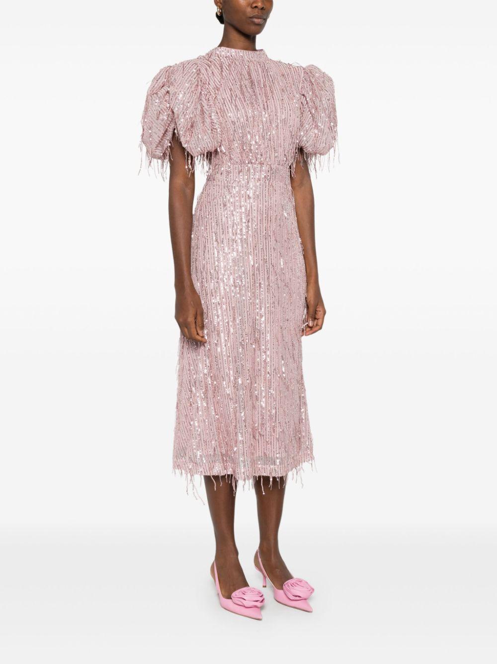 Abito lungo con paillettes 1140421922 1922 PEACHSKIN ROTATE